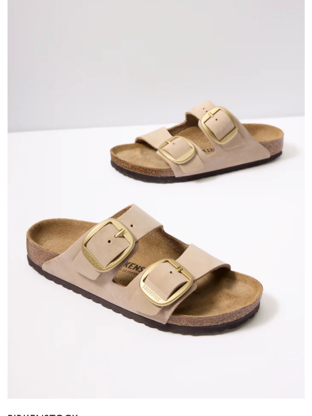 Birkenstock Sandals Sand Suede Double-Big Buckle size 38B